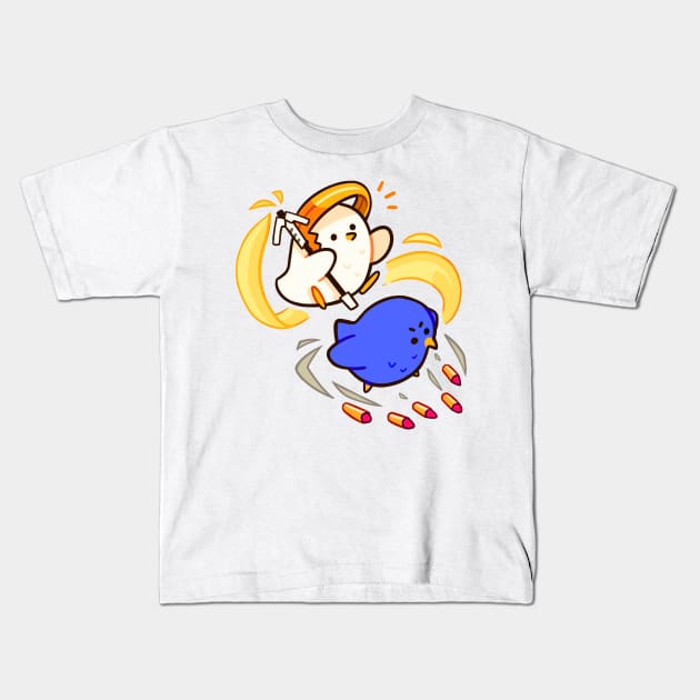 Pharmercy Birbs Kids T-Shirt by giraffalope